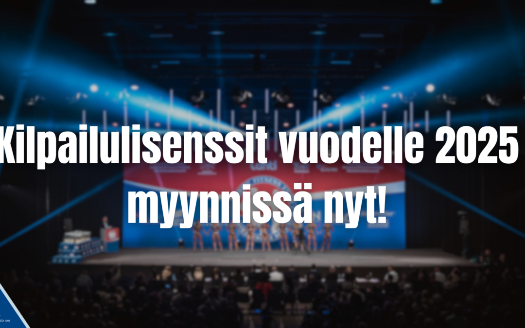 Kilpailulisenssit vuodelle 2025 myynnissä nyt!