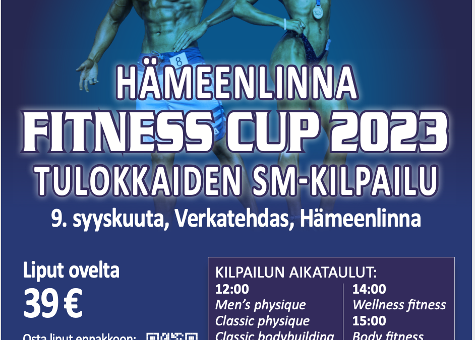Hämeelinna Fitness Cup 2023 Kilpailijalistat